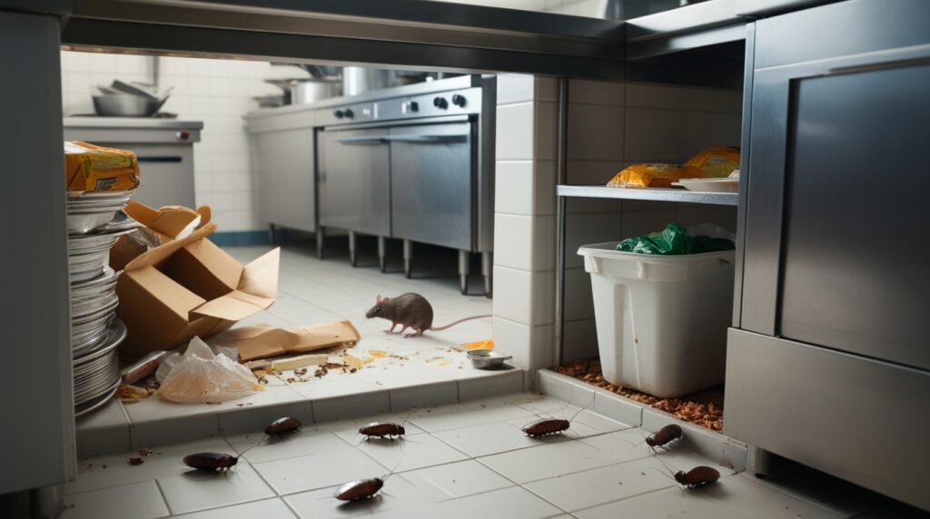 Cockroaches in Restaurant